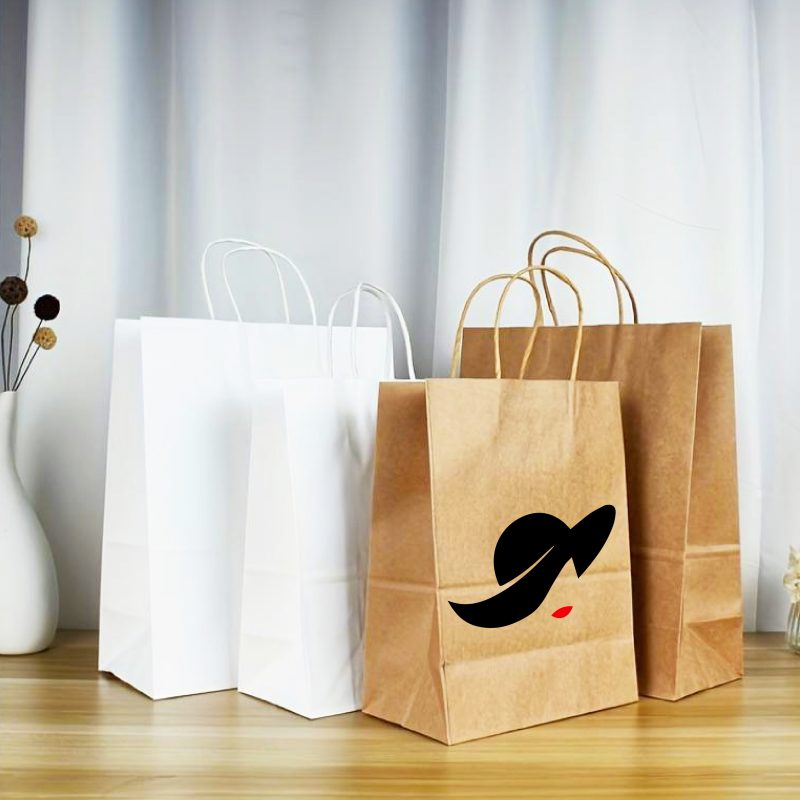 PBL twisted handle Kraft paper bag /gift bag